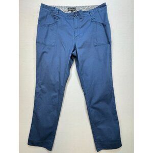 North River Outfitter Women's Chore Pants Classic Fit Stretch Solid Size 14 Blue